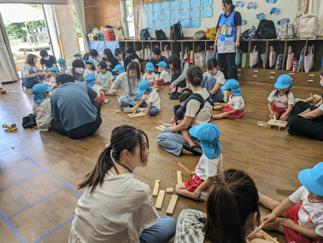 子どもたちが木に興味をもってくれるといいな