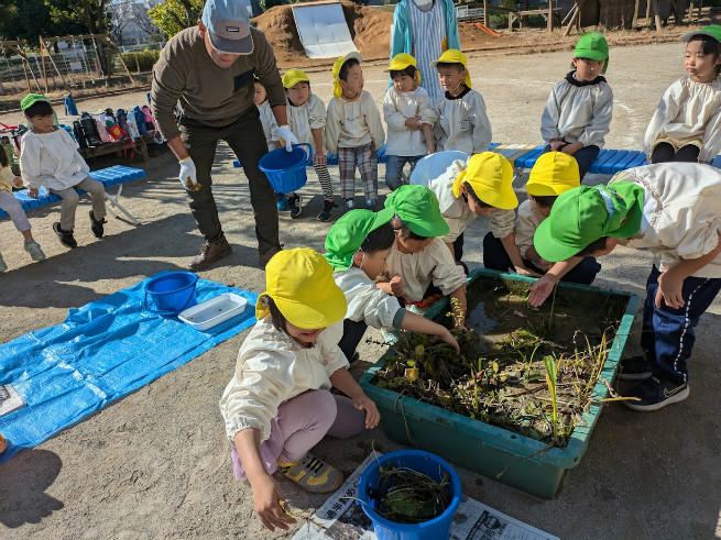 泥や水草を除去します